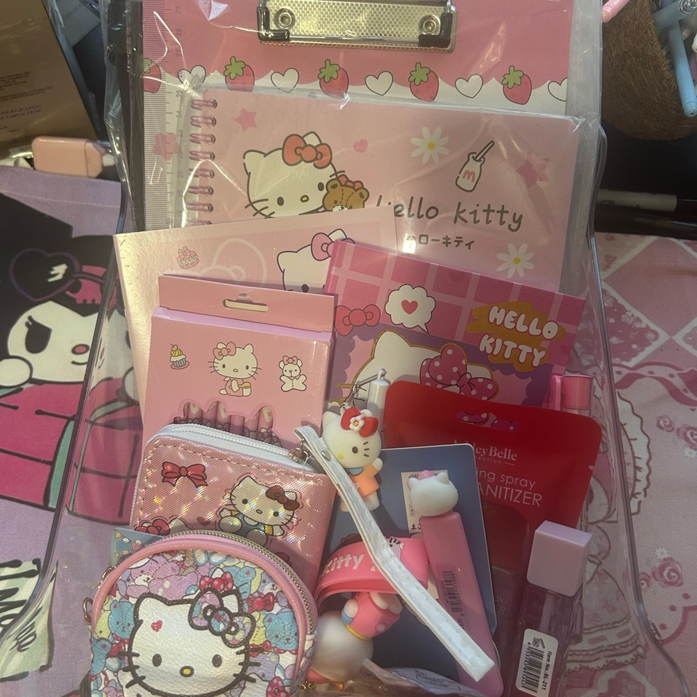 Hello Kitty Pink Cute Character Stationery Set